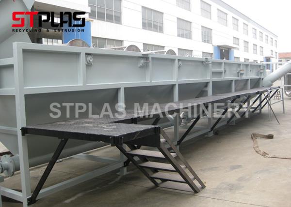 Waste Plastic Washing Recycling Machine , Plastic Film Washing Line With Crusher