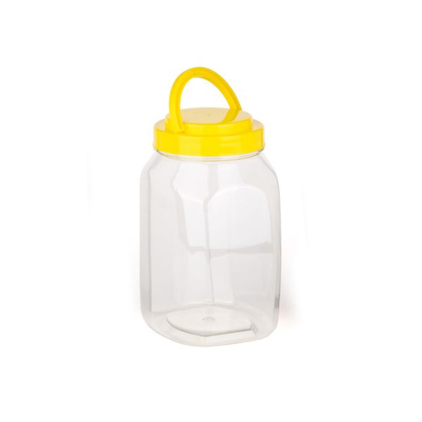 El animal doméstico transparente del claro de la categoría alimenticia sacude prenda impermeable plástica del tapón de tuerca