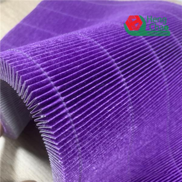 Purple F6 HEPA Filter Paper 78gsm Non Woven Melt Blown Fabric