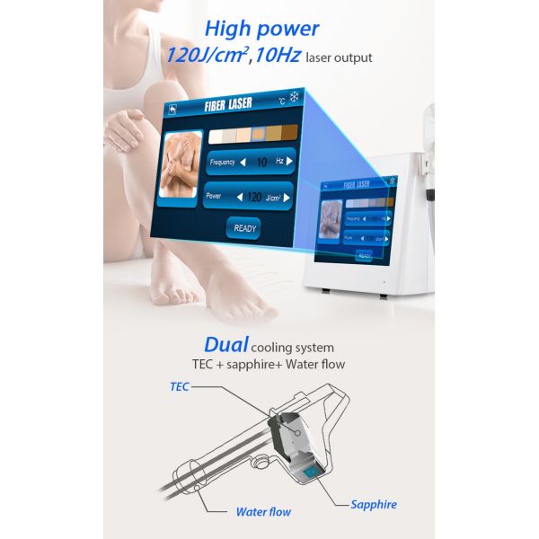 Безболезненная машина постоянное 1200W удаления волос лазера 808nm диода волокна