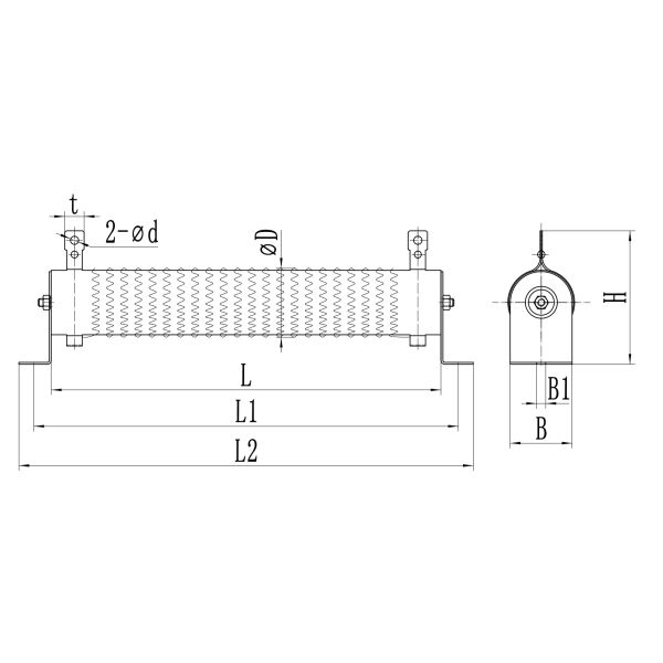RXHG-B Varnished Wirewound Resistor