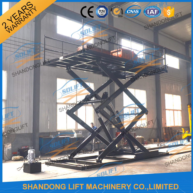 5M Home garage Car Lifting Equipment , Scissor Car Parking Lifts with CE TUV