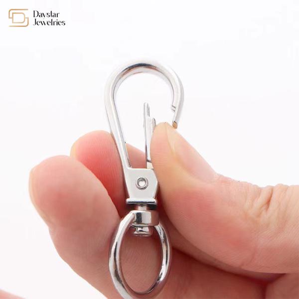 Metal Swivel Snap Hooks Lanyard Keychain Clip For Bag Charms Toy Pet Collar Buckle