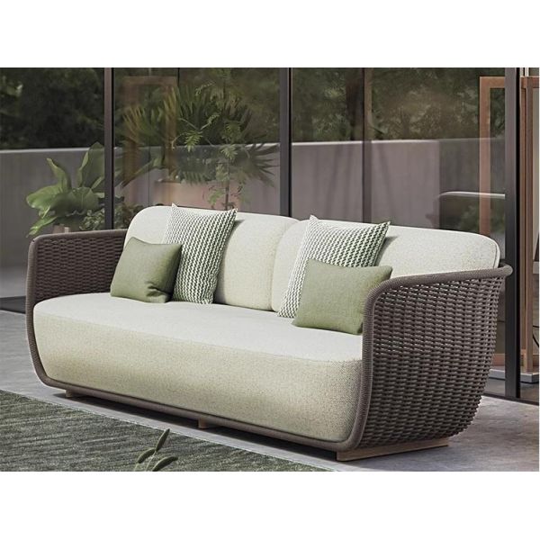 Luxo Hotel de 5 estrelas Sofá de rotão ao ar livre Combinação de 6 lugares