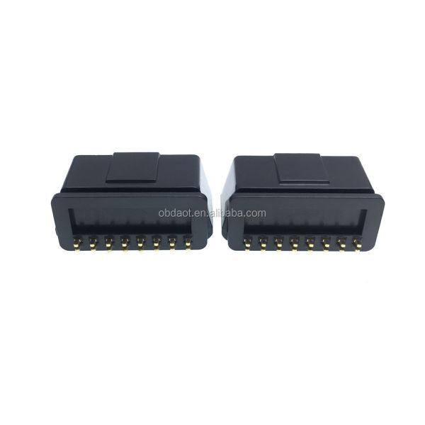 OBDII PCB Diagnostic Tool with Temperature Range -20-80C OBD II 2 Pin Connector Male Black Plug and OBD2 Connector Housing