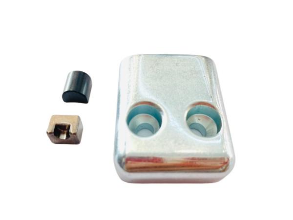 Strong Suction Neodymium Magnet Ring Cylinder Treble Steel 100mm For Motor