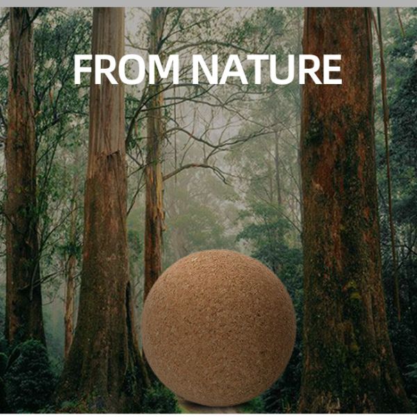 soft flexible Natural Cork Massage Ball ,  Wood Color Large Cork Ball