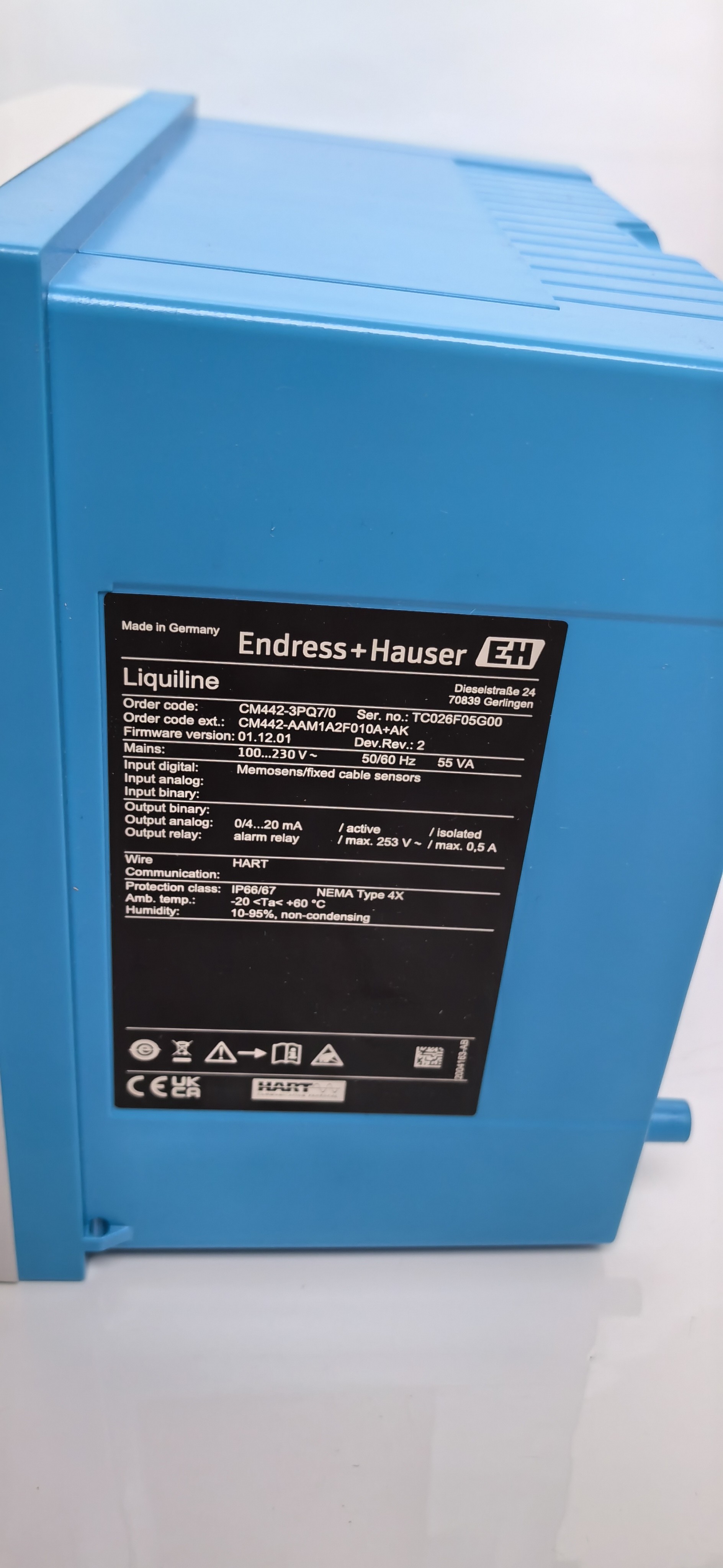 Endress Hauser Endress Прозонический 1-/2-канальный передатчик ликвилина CM442-AAM1A2F010A+AK