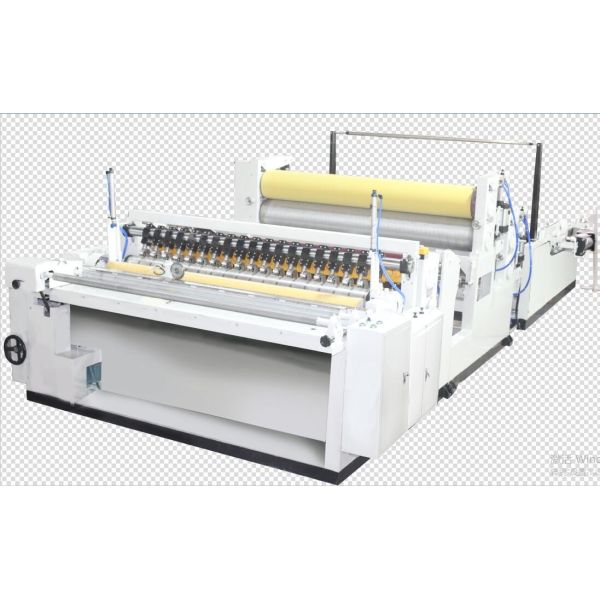 Maxi / Jumbo Roll Slitter Rewinder Machine High Speed Separating Motor Driving
