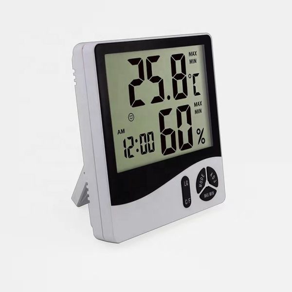 WS1011 Mini Indoor LCD Digital Temperature Hygrometer Meter With Suction Iron /