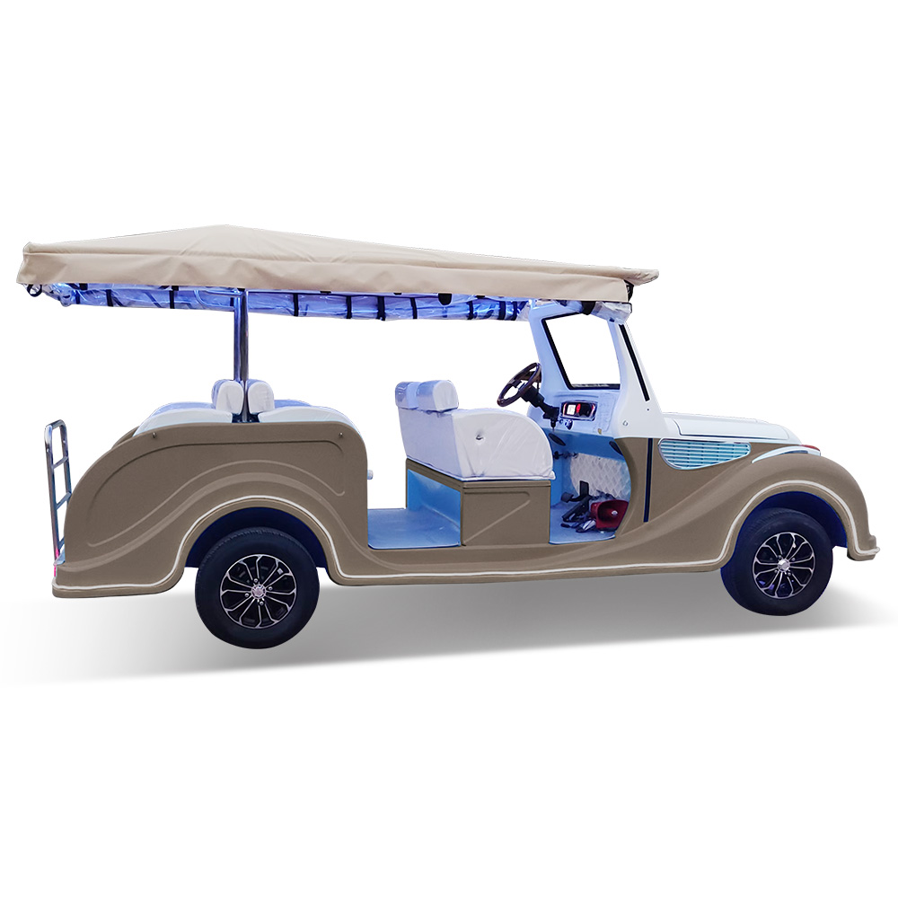 8-местный электрический классический автомобиль винтажный тележка три ряда мест 8 пассажиров для продажи