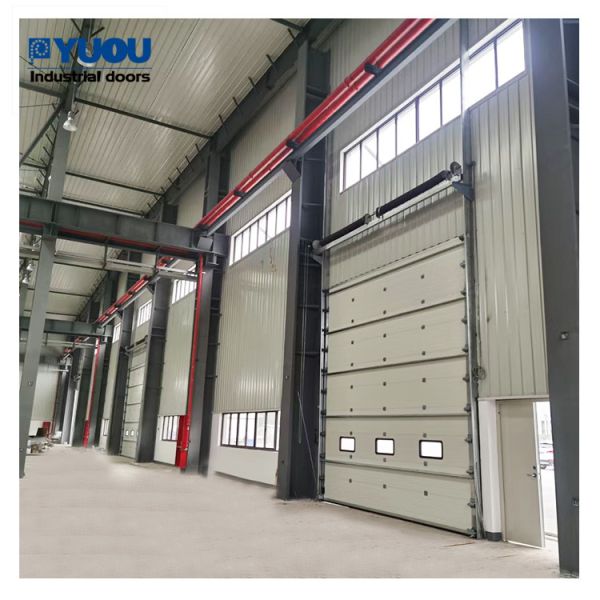 Eco Friendly Sectional Overhead Door Premium Lifting PU 75mm thickness 8m height