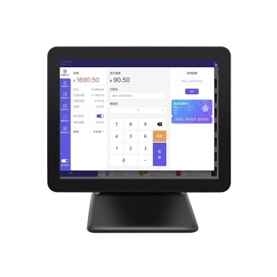 Nouveau design Terminal de point de vente de bureau 15 pouces 60Hz 8+256 Go N100 CPU Caisse enregistreuse de vente au détail avec imprimante et scanner