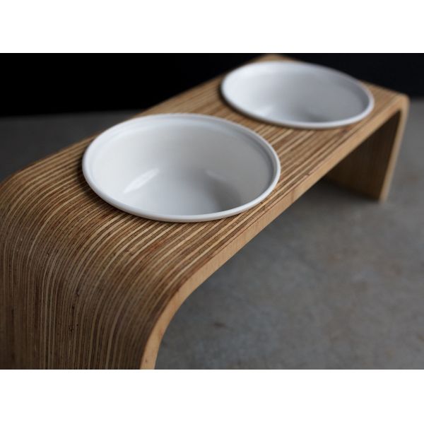 OEM ODM Personalized Pet Bowls Ceramic Elevated Dog Bowls Eco Friendly