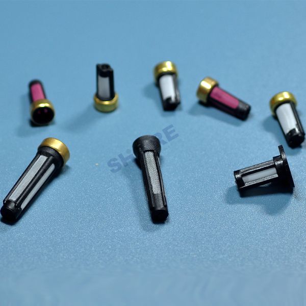 Filtre moulé en plastique personnalisé avec écran à mailles pour l'eau, le carburant, l'huile hydraulique, le produit chimique, la filtration de l'air liquide