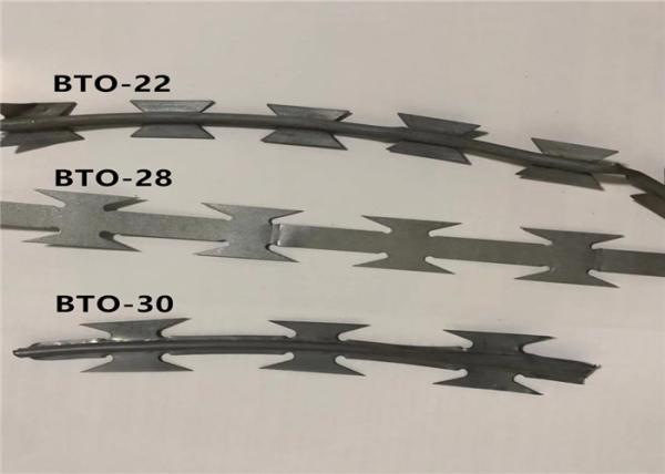 Concertina Razor Barbed Wire Hot Dipped Galvanized Corrosion Resistance