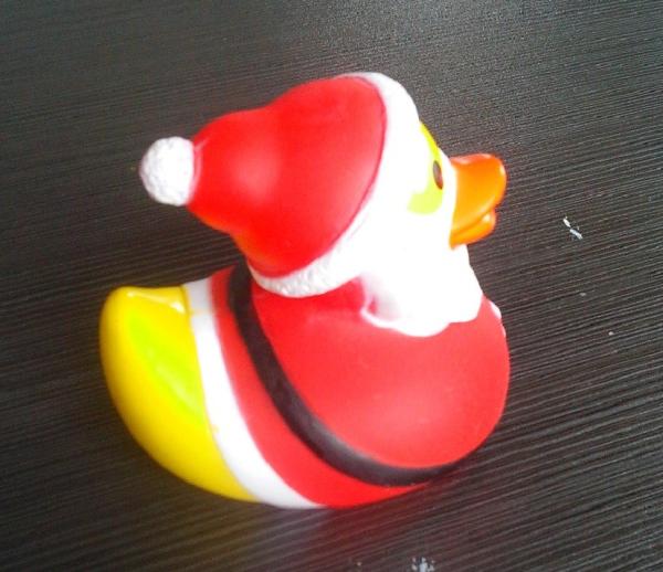 PVC Floating Personalised Santa Rubber Duck / Snowman Shaped Kids Gift