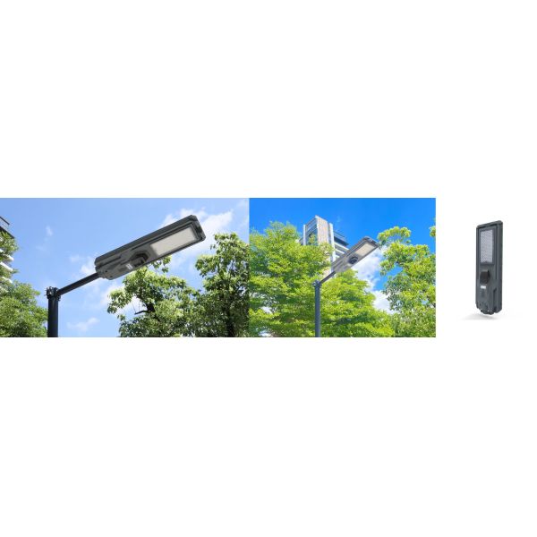 IP65 Lâmpada solar LED à prova d'água com bateria LiFePO4 para parque de estacionamento de jardim