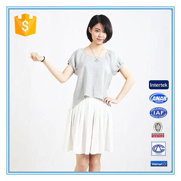 Последнее серо-белое платье для девочек 2016