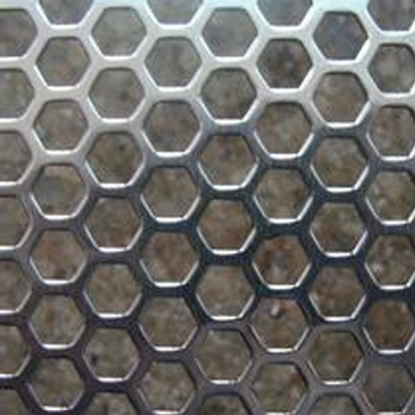 10mm Hexagonal Perforated Aluminum Sheet / Round Perforated Metal Polished