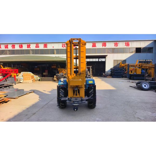 Mobile And Flexible Tractor Type Water Well Drilling Rig With Wide Adaptability