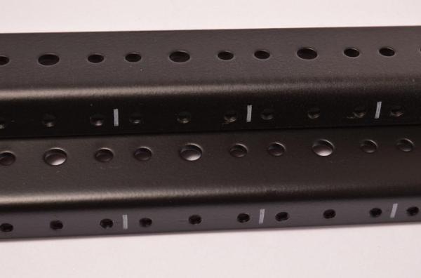 Rack Rail de aço para montagem de áudio Home Theatre Recording Studio Finish Powder Black