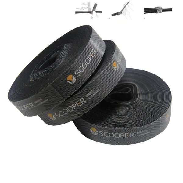 2cm Width Double Sided Hook and Loop Cable Tie Reusable 2000 Times with Customizable Logo