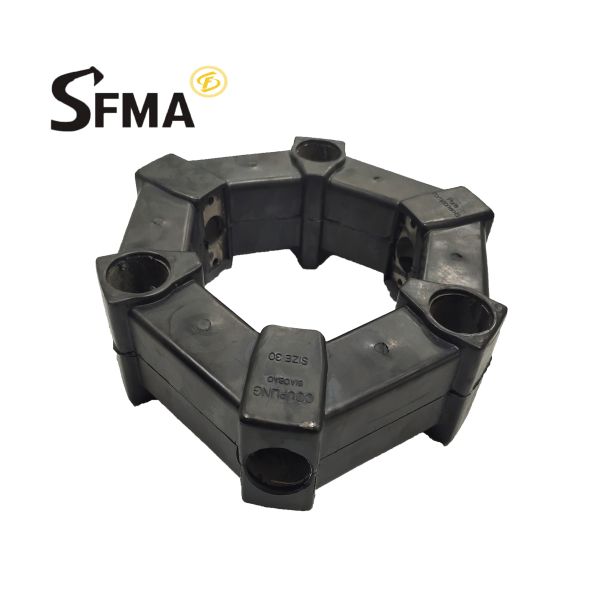 Construction Machinery Digger Rubber 30A Black Pump Coupling