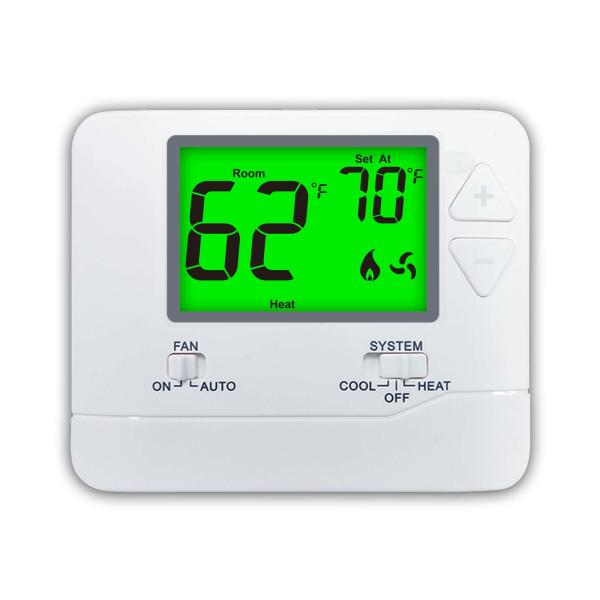 Installation facile Thermostats électroniques de pièce montés sur le mur avec 1 étape de chauffage/1 de refroidissement