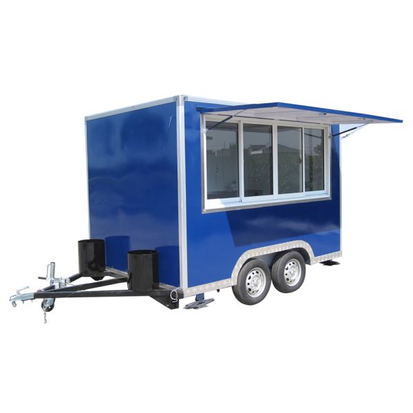 2/4 Road Wheels Fast Breakfast Food Carts for High Safety Level Mobile Kitchen Trailer