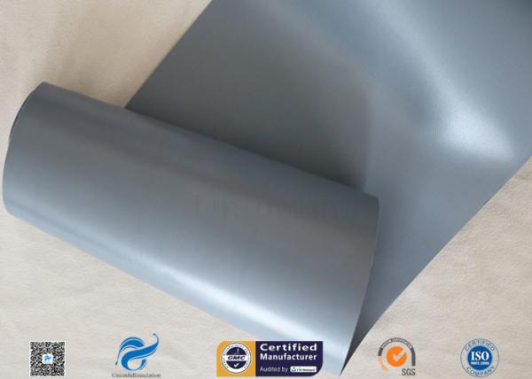 Waterproof Grey PVC Coated Fiberglass Fabric 280gsm 0.25mm 39 Inches