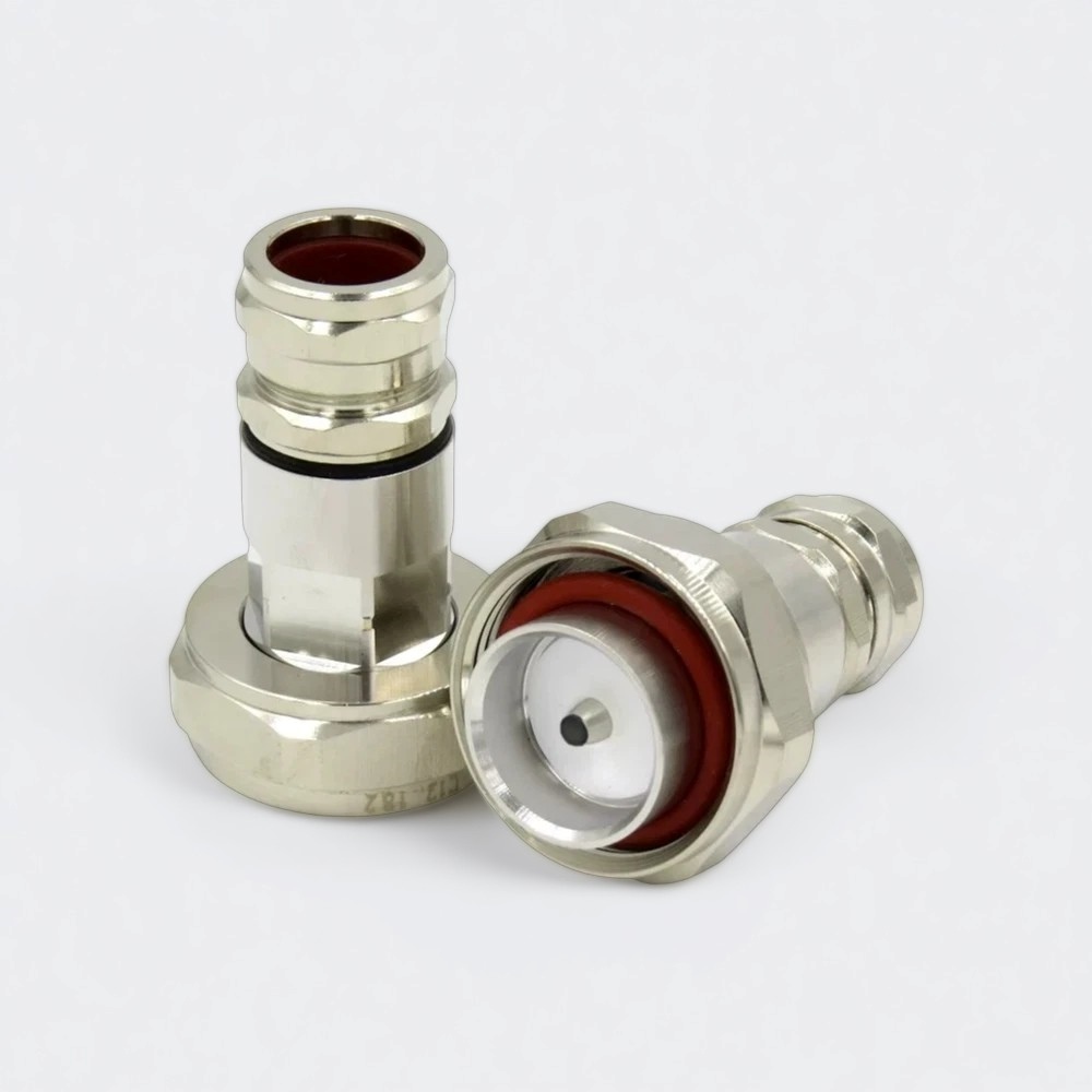 7/16 DIN Male Connector for 1/2 inch super-flex feeder cable | RF Coaxial Connector