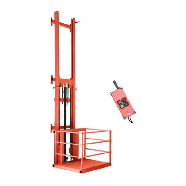 1 Ton Small Electric Hydraulic Lift Cargo Elevator For Factory Warehouse use