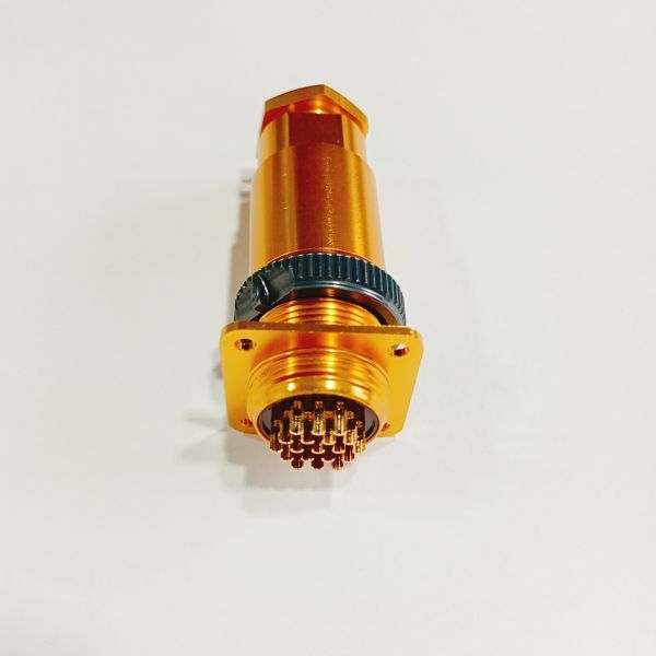 Aluminum Alloy PC Connector Electrical 19 Pin Circular Connector Small
