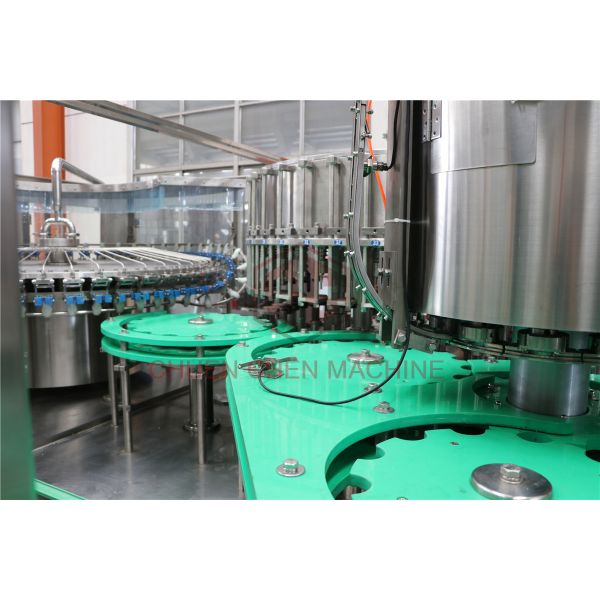 Basil Seed Filling And Capping Machine / Glass Bottle Juice Rinsing Bottling Line