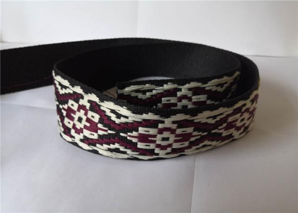 Printed Elastic Custom Jacquard Webbing For Garment Underwear Bags Three Color
