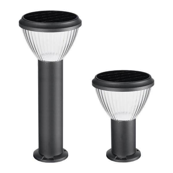 CE Certified Effective Solar Powered Bollard Lights Ouotdoor Lawn Lamp For Courtyard Villas