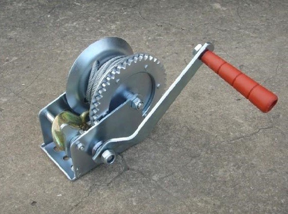 Équipement marin de plate-forme de bateau pour la remorque, treuil manuel portatif de main