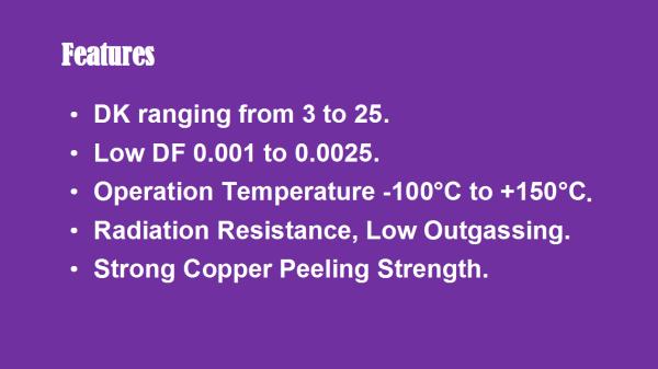 TP Series High Frequency material for Single Sided, Double Sided PCB with a thickness of 1.5mm, featuring OSP coating