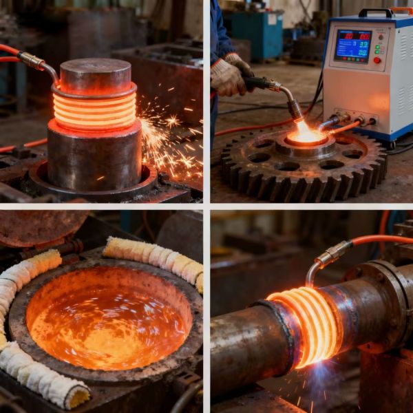 25KW High Frequency Induction Heater 380v Welding Machine for Quenching Annealing New Used Condition Metal Pump Gear Engine