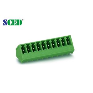 bloco terminal Pluggable 2P do PWB de 3.81mm 300V 8A - 22P entrada do fio de 45 graus