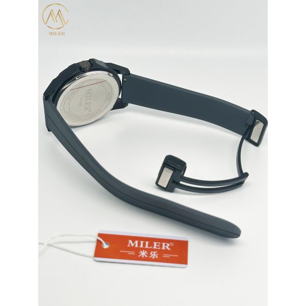 Custom Logo Minimalist Watch For Men Sport Silicone Waterproof Luminous Quartz Watches Mens Business Calendar Wrist Watches