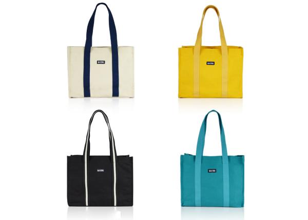 4 Colors Canvas Tote Bags Customized Reusable Striped PP Webbing Lightweight