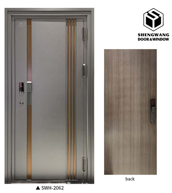 Waterpfoof Aluminum Room Door For MDF Fire Resistant Doors 200mm And 300mm Frame