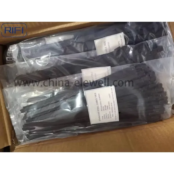 En acier inoxydable 304,316 type boucle de verrouillage de câble, chaque sac 100 PCS