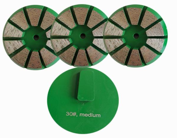 Terrco Diamond Grinding Stones With 8 Triangle Segments For Concrete Floor