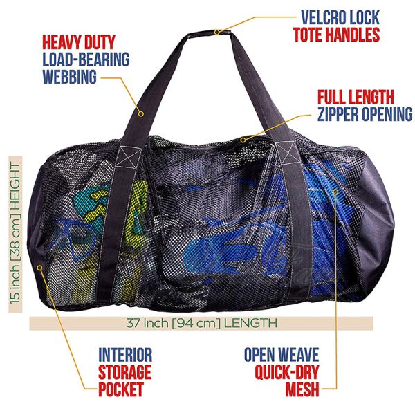 Full Length Zipper Opening Travel Duffel Bags Large Capacity For Outdoor Sports