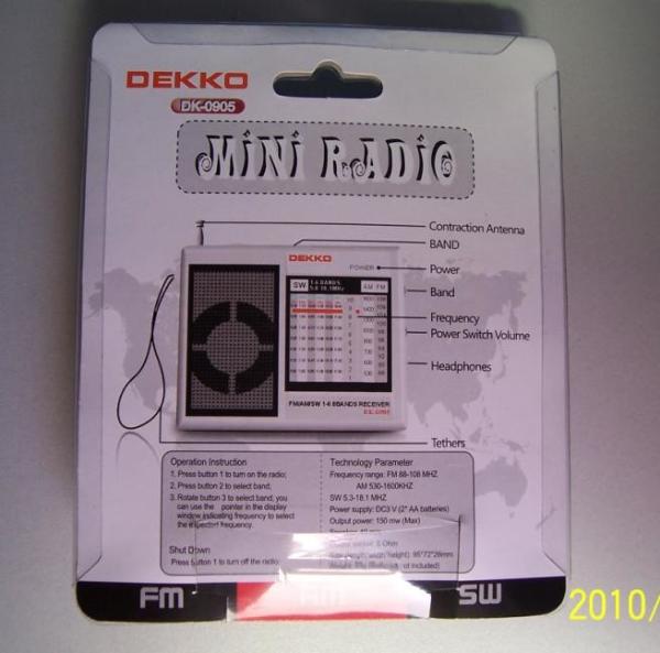 Portable Shortwave AM FM Radio FM88 Mini Pocket Multi Band Super Design