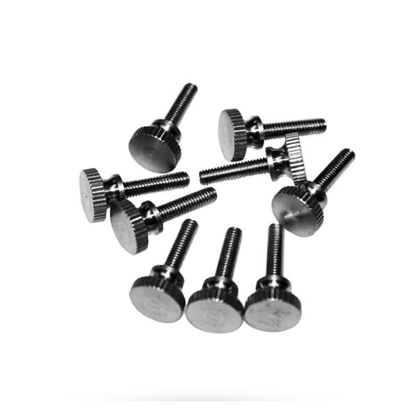 18-8 Stainless Steel Flared-Collar Knurled-Head Thumb Screws Knurled-Head Adjustment Screws