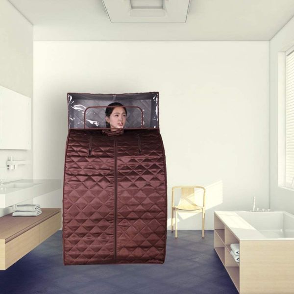 Modern Steam Sauna Set Steamer With Full Body One Person Remote Control Home Heat Box With Head Blanket And Chair Kit For Weight Loss